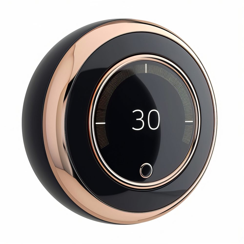 Écran d’un thermostat intelligent indiquant une température basse tandis que le radiateur reste éteint.